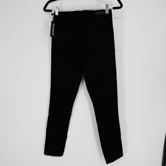 BlankNYC Black Skinny Jeans w/White Stripes B105 - Picture 5 of 13